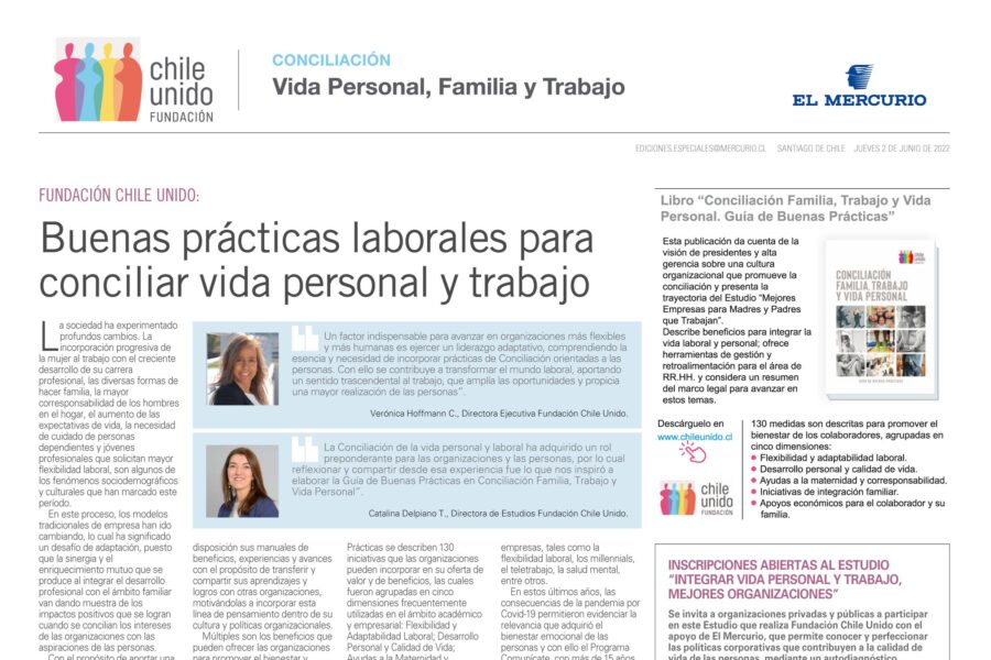 Buenas prácticas laborales para Conciliar Vida Personal y Trabajo