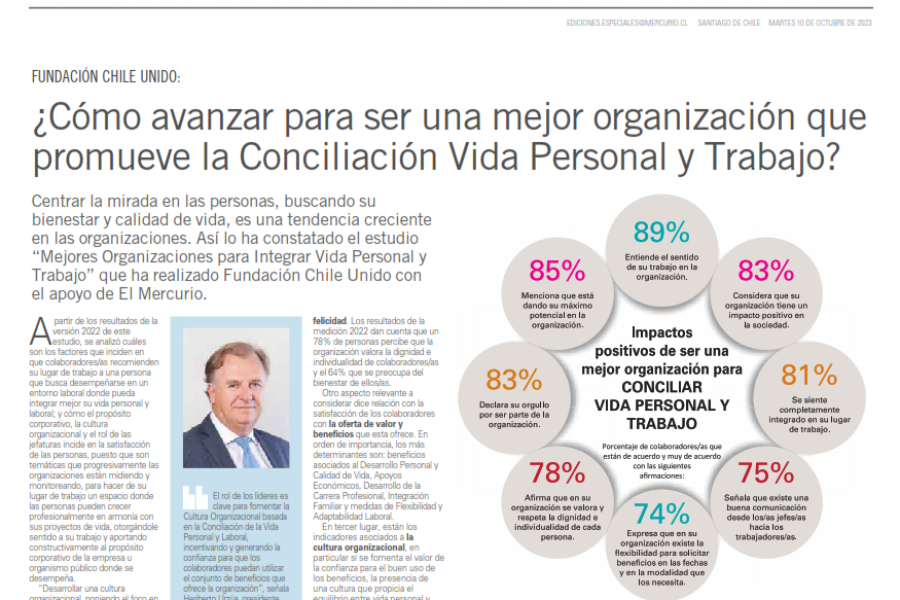 Fundación Chile Unido aportando desde la experiencia