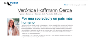 Lee más sobre el artículo PORTRÄT: Entrevista a la Directora Ejecutiva de Fundación Chile Unido