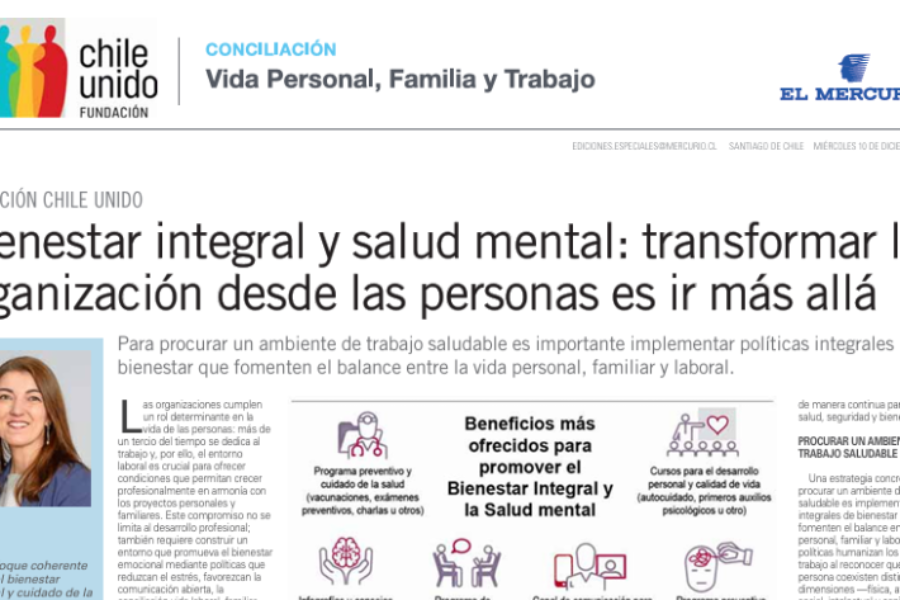 Bienestar Integral y Salud Mental: transformar la organización desde las personas es ir más allá
